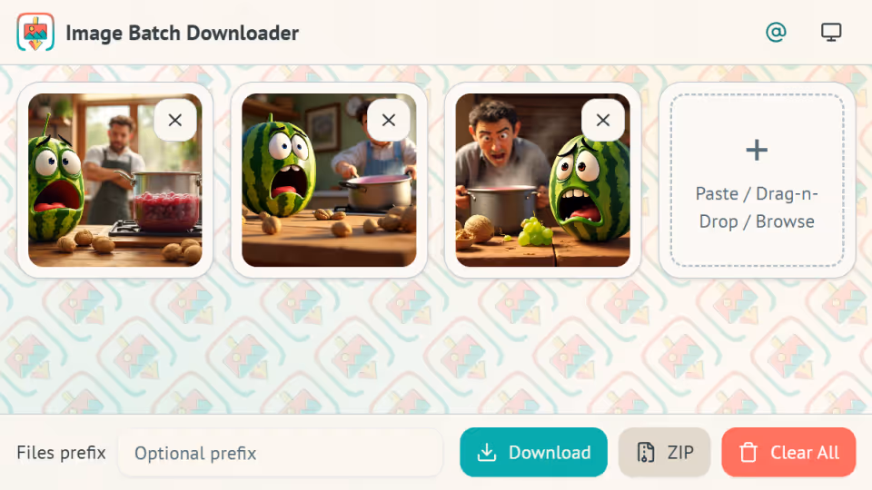 Image Batch Downloader – light mode screenshot